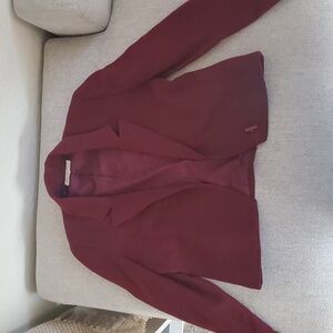 Vintage Christian Dior Wool Blazer Burgundy